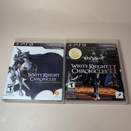 White Knight Chronicles 1 and 2 CIB Sony PlayStation 3 PS3 2 Game Lot