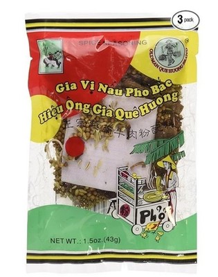 Old Man Que Huong Pho Bac Spice Seasoning (3 Packs)- Gia Vi Pho Bac