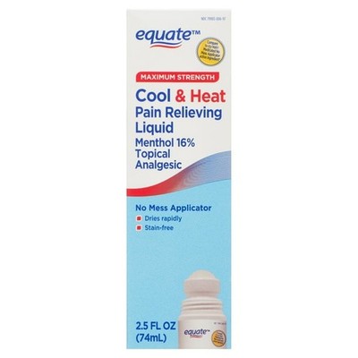 Equate Max Strength Cool & Heat- Joint Pain Relief-2.5 fl. oz - EXP 12/2027