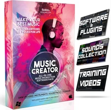 Music Software Bundle for Recording, Editing, Beat Making & Production - DAW, VS