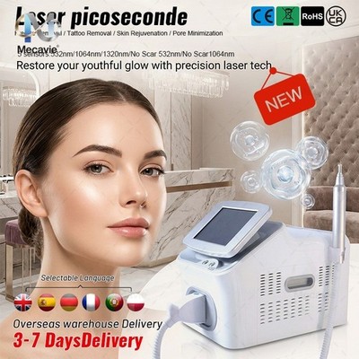 Mecavie Picosecond Laser Desktop Unit Multi Tips Salon Skin Care Apparatus