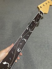Fretless J Bass 20fret Maple Electric Bass Neck part 34  gloss rosewood inlay