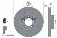 Bremsscheibe Textar 92213905 Porsche 298615301B Porsche 97035140300