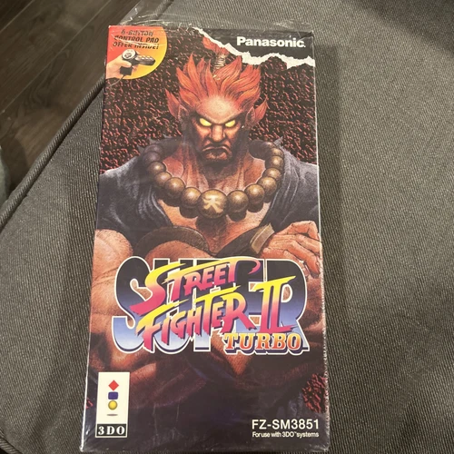 Super Street Fighter II Turbo Longbox New (3DO, 1994) Torn top seal