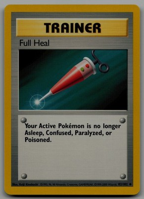 Full Heal Uncommon Base Set (Shadowless) 082/102 NM