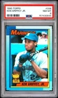 KEN GRIFFEY JR. 1990 Topps Rookie Cup #336 "Bloody Scar" PSA 8 NM-MT *tc