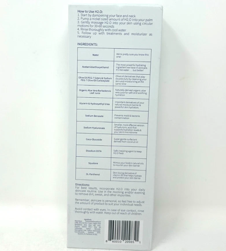 Limpiador facial hidratante H2.O de Biöm, 5 oz Foto 4 de 4