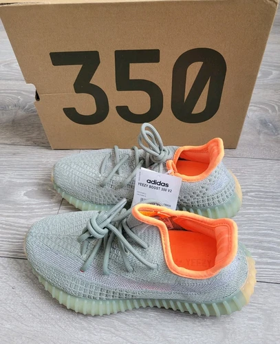 Adidas Yeezy Boost 350 V2 Reflective Desert Sage FX9035 taglia UK 4