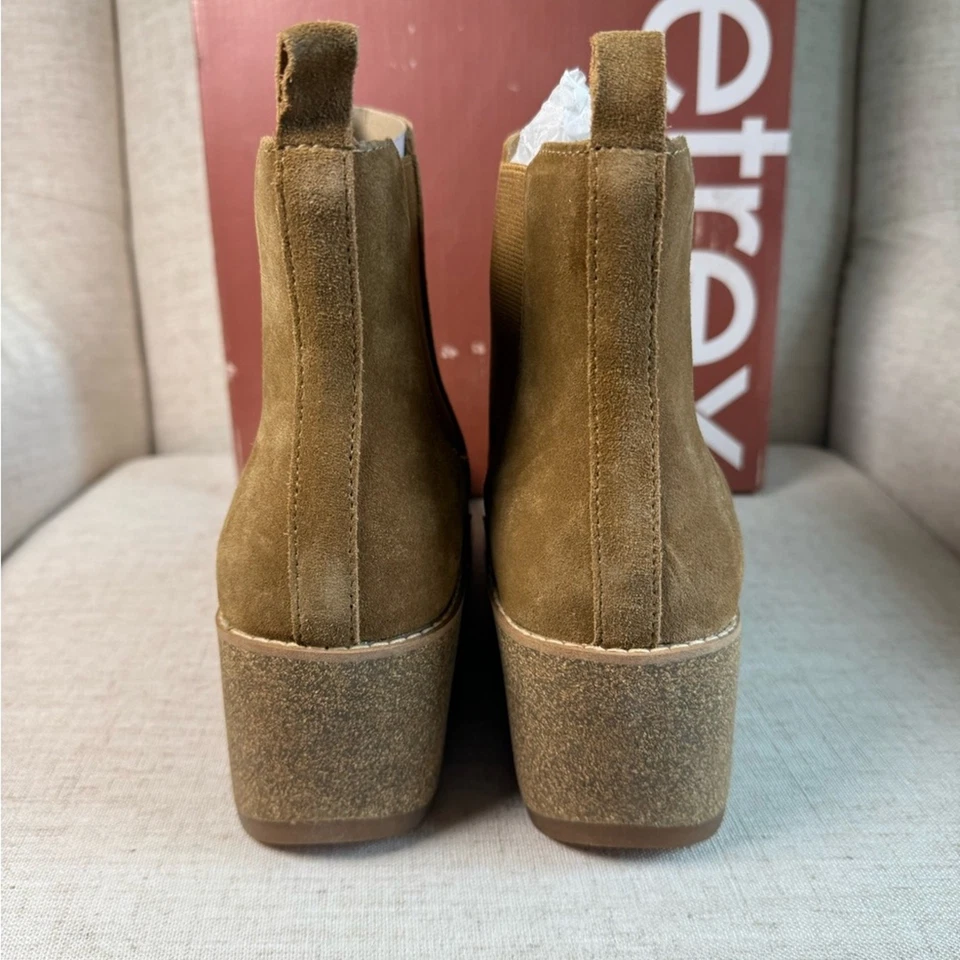 Botas Chelsea Artrex Dawn Honey Wedge WB302 EU 40 / US 9 9.5 Nuevas Gamuza Tostada Foto 4 de 4