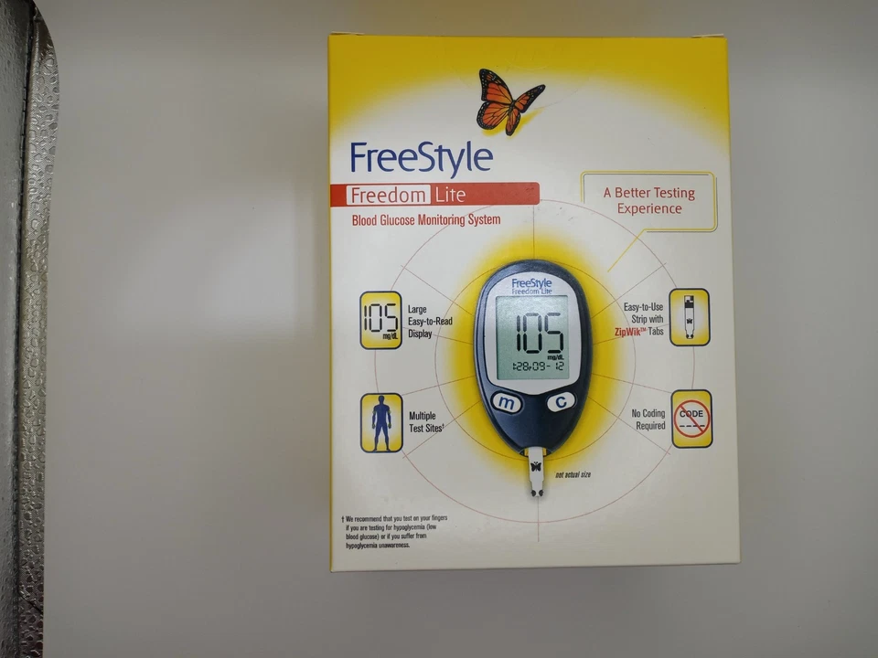 freestyle freedom lite blood glucose meter exp. 11/30/28 - Image 3 of 4