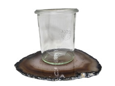 ACHATUNTERSETZER  AMETHYST  DRUSE KRISTALL EDELSTEIN ACHAT GEODE BERGKRISTALL