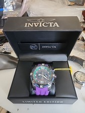 Orologio Cronografo Invicta Bolt DC Comics Joker Uomo 51mm Limited Flyback 33166