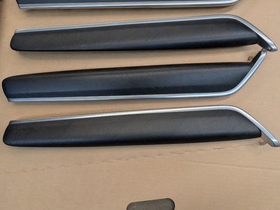 Volvo S90 V90 2017-2025 Linear Dark Walnut Wood Trim Door