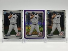 2020 BOWMAN CHROME JASSON DOMINGUEZ LOT OF 3 - 1 PURPLE SHIMMER 2 CHROME BCP-243