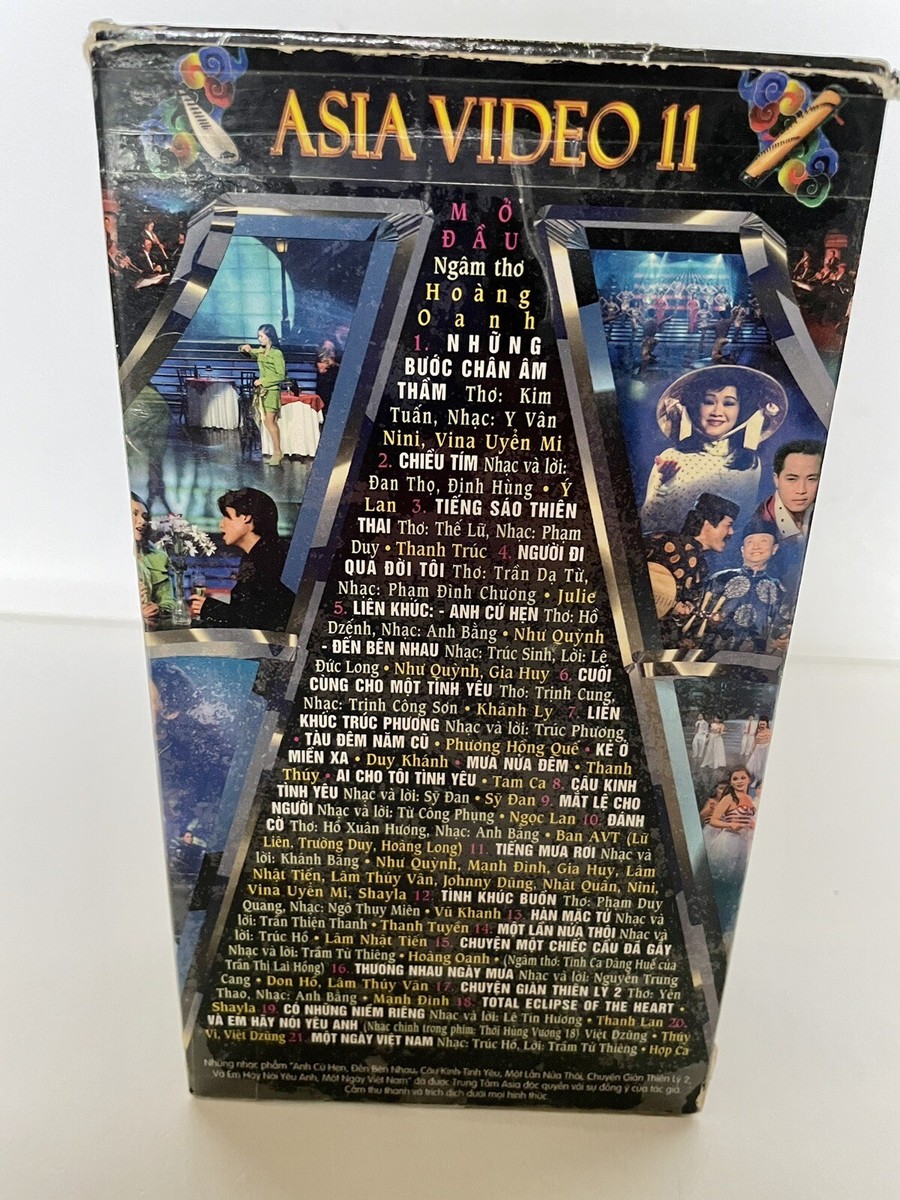 VHS 「名演華舞台」11巻 Ngoc Lan & Various Artists Vietnamese VHS: ASIA 11 Tho Va Nhac