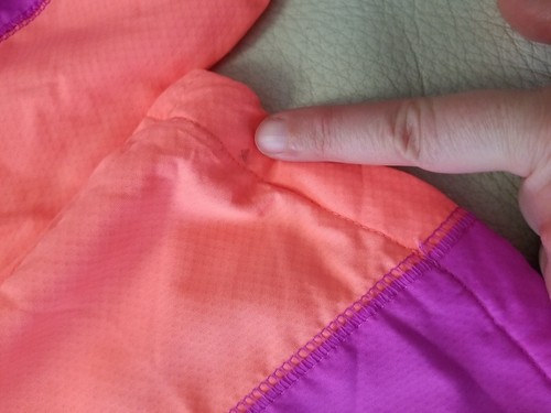 Columbia girls Windbreaker Jacket Pink orange Zip Hooded Pockets Large 14-16 - Picture 10 of 12