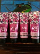 4x NEW Sweet Heart Cherry Ultimate Hydration Body Cream Bath Body Works Lot x4