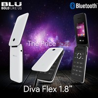 Blu Diva Flex 1.8 T370 2g Flip Phone Dual Sim Unlocked Gsm White Phone Blu Diva Flex 1.8 T370 2g Flip Phone Dual Sim Unlocked Gsm White Phone