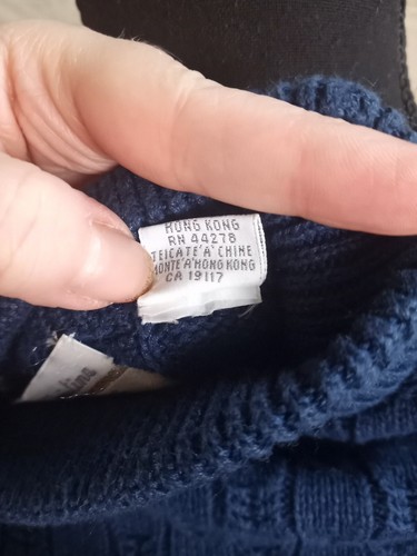 Vintage Marisa Christina Peacock Blue Turtleneck Sweater Women's Medium  - Picture 10 of 11