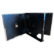 Quad 4-Disc CD Video Game Replace Cases Holder For Sony PlayStation 1 PS1 Black