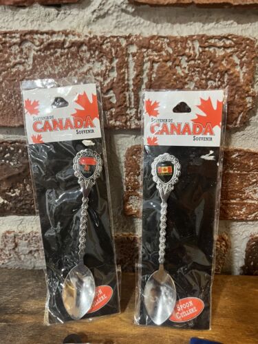 Canadian Lot Of Collectible Souvenir Spoons -Set Of 6 - Silver Plated - Picture 2 of 7