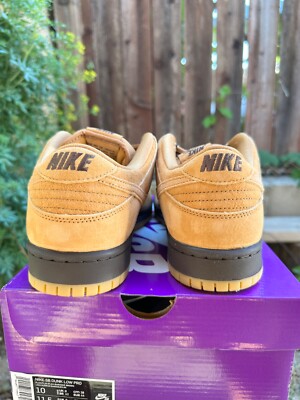 Size 10 - Nike Dunk Pro SB Low Wheat Mocha for sale online | eBay