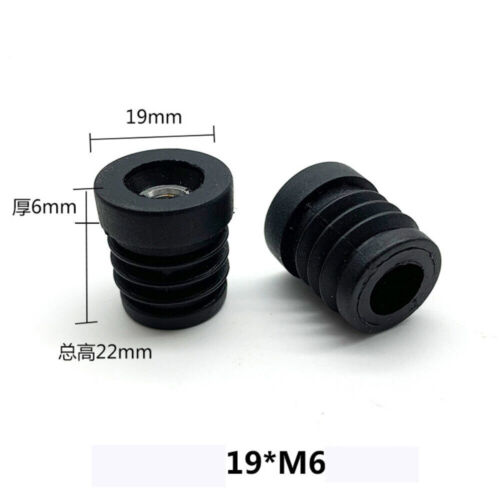 Nuts Round Threaded Tube Inserts End Caps Fittings Adjustable Furniture Leveling - Picture 15 of 15