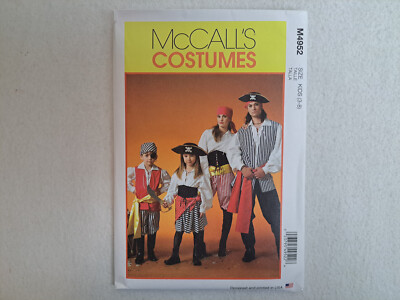 McCall's Pattern - Kid's Unisex Pirate Costume (3-8) #M4952 - Uncut