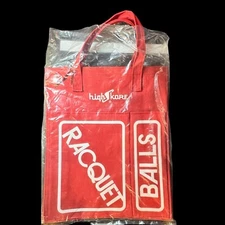Vintage NEW 70/80s High Skore Tennis Racket Racquet Tote Red Canvas Gear Bag NOS