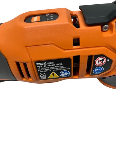 RIDGID R86242B 18V BRUSHLESS CORDLESS MULTI-TOOL *TOOL ONLY (ye-jr) (PDS034471) - Picture 4 of 4