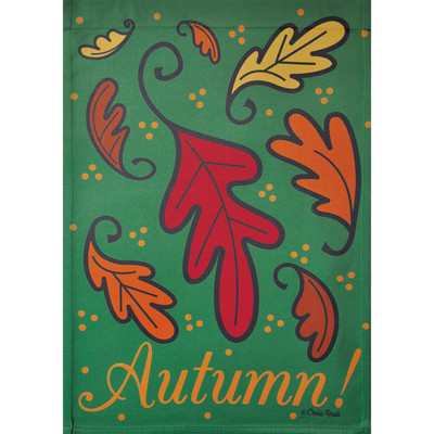 AUTUMN LEAVES 12.5'' X 18'' GARDEN FLAG 27-2146-163 FLIP IT! RAIN OR SHINE FALL