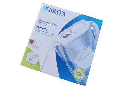 BRITA Wasserfilter-Kanne Tischwasserfilter Marella weiß MAXTRA PRO