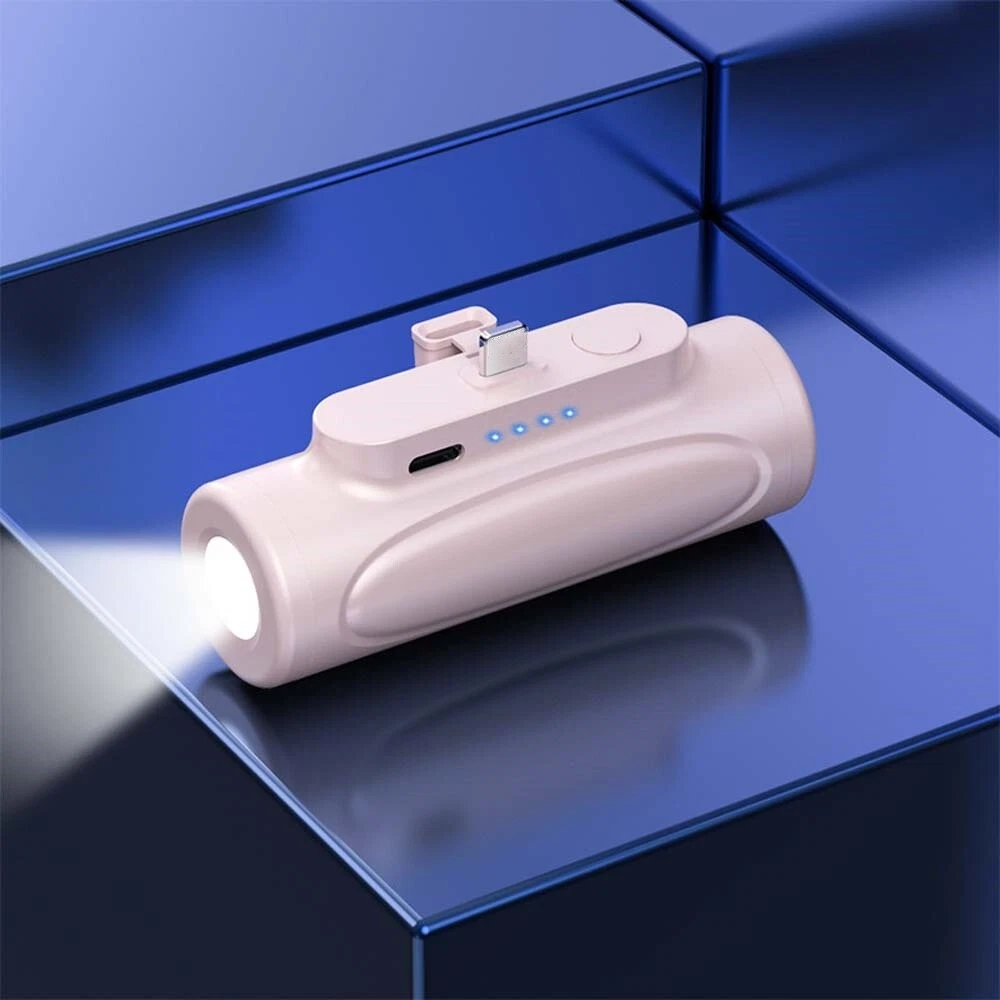 5000mAh Power Bank Portable Charger for iPhone 15 14 13 External Battery Backup
