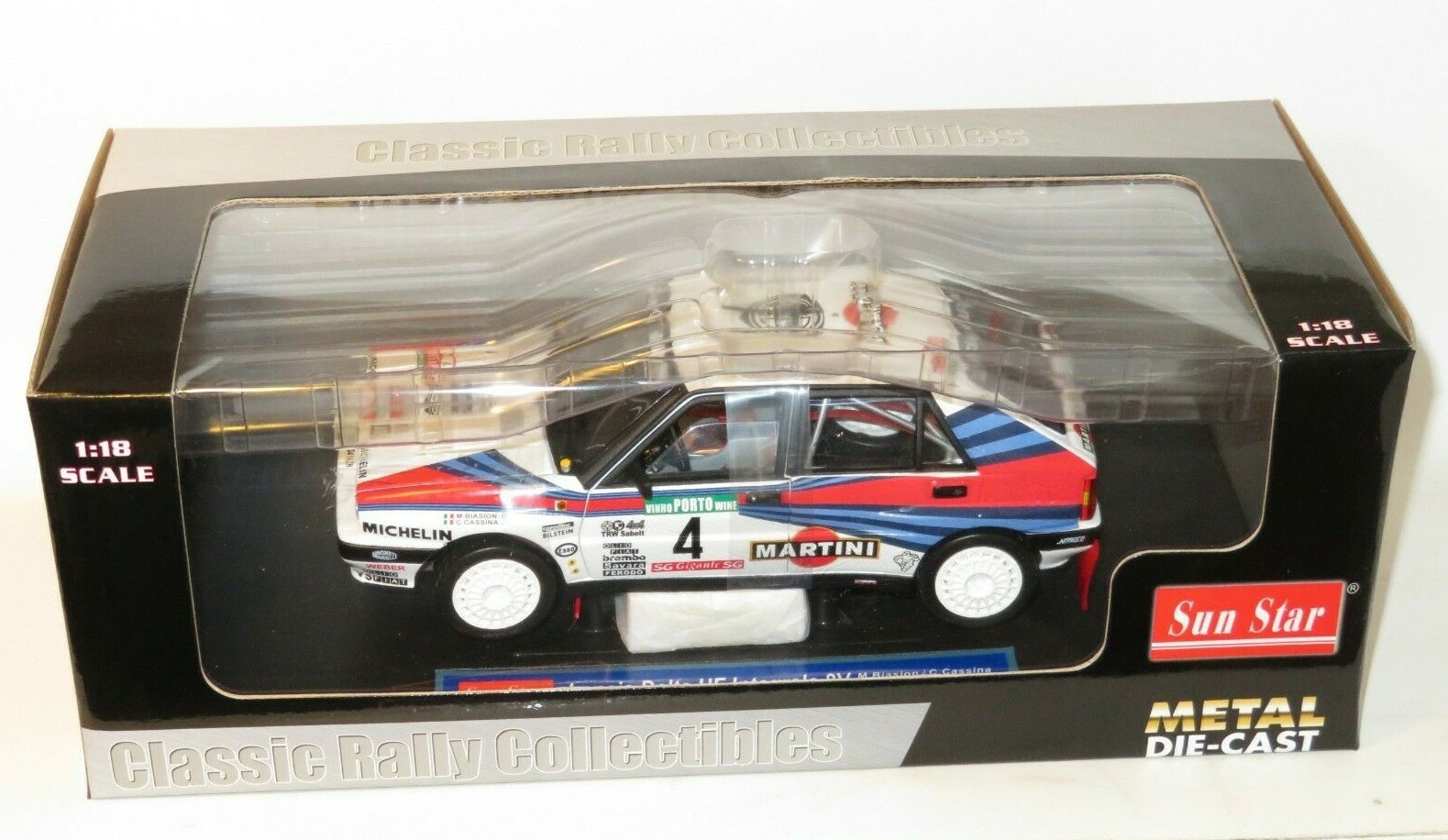 1/18 Martini Lancia Delta HF 8v Integrale  Rally Portugal 1988  M.Biasion