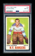 1970 OPC HOCKEY 68 ED GIACOMIN PSA 8 NEAR MINT-MINT RANGERS GOALIE