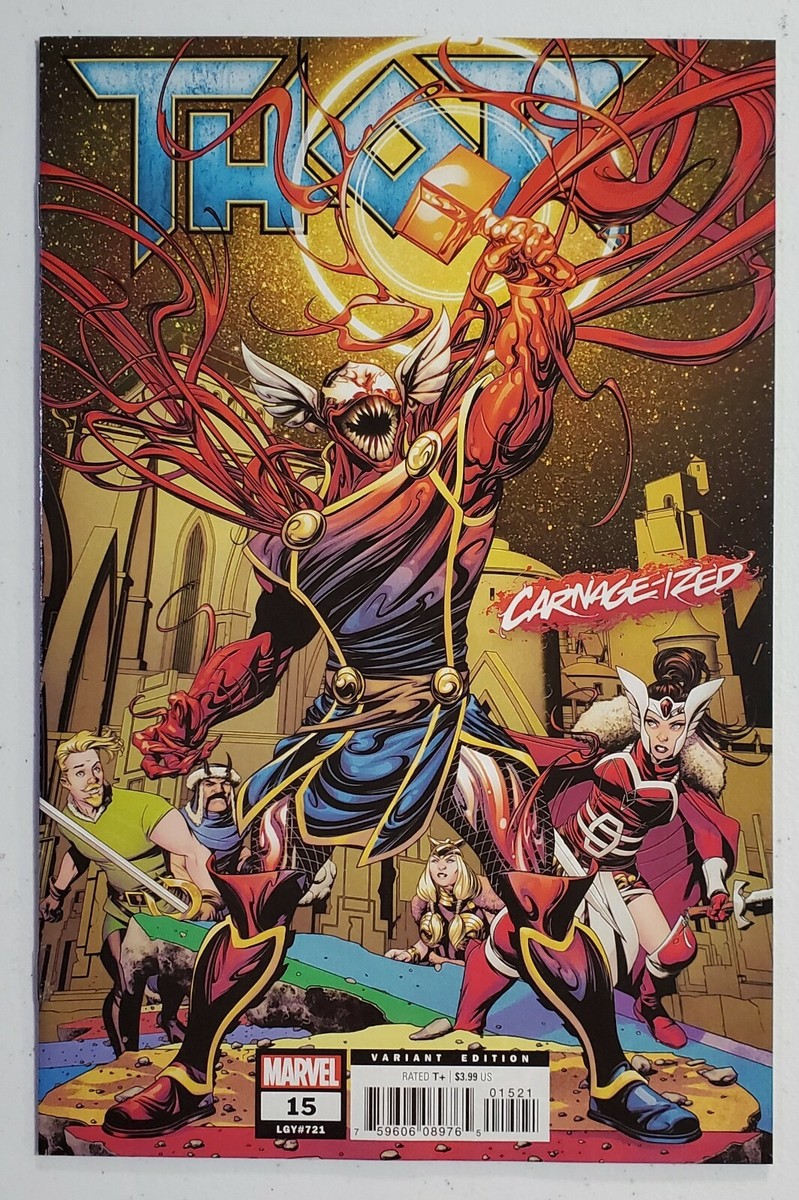 Thor #15 Carnage-ized Variant Marvel Comics 2019 High Grade Copy