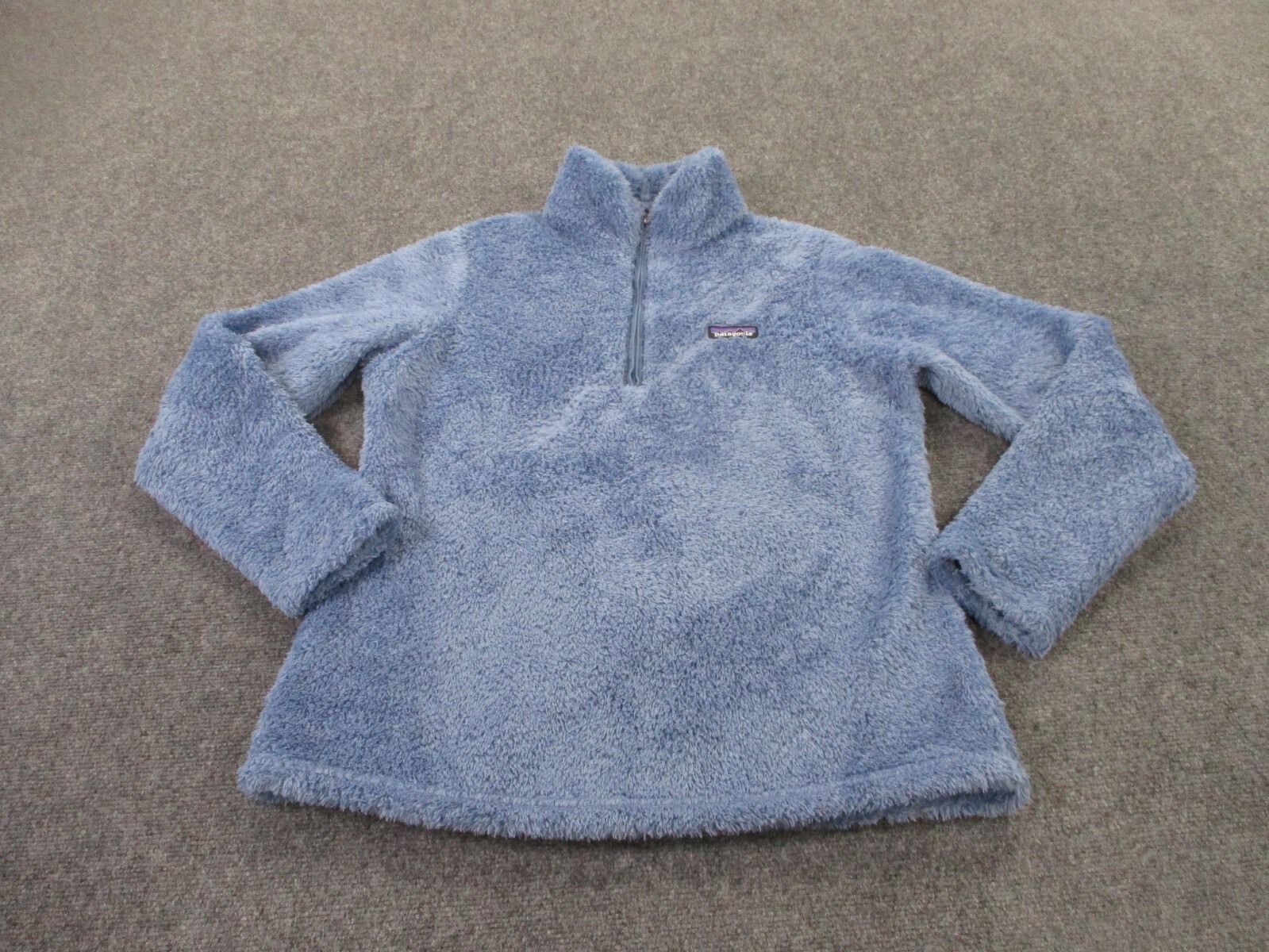 Patagonia Jacket Womens L Blue Fuzzy Fleece Sweater Los Gatos Outdoors Adult