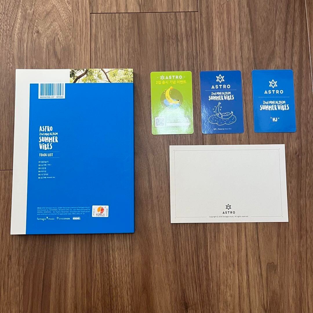 ASTRO SUMMER VIBES Official 2nd Mini Album CD Photo Booklet