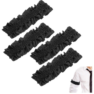 4 Pack Roaring 20s Armband Sleeve Garters Shirt Holder Garters Belt Costume