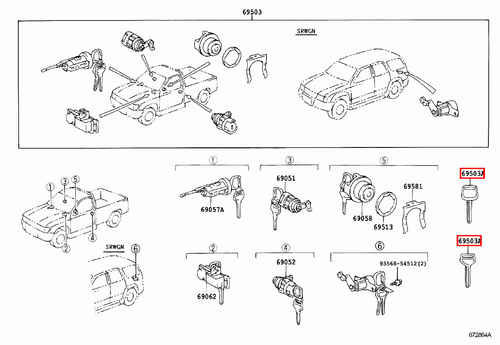 Genuine LandCruiser HZJ79 HZJ78 HZJ77 HZJ76 Levin AE92 Non Chip Blank Key - Picture 20 of 24