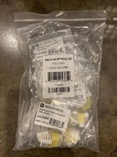 MONOPRICE 5385 Datacom Jack,Cat6,Punch Down,Yellow