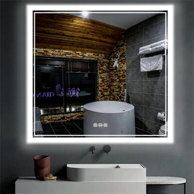 LED Badspiegel Beleuchteter IP65 Wasserdicht Badezimmerspiegel Energiesparend DE - Bild 1 von 4