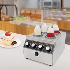 Electric Sauce Warmer Dispenser Sauce Countertop Heat Preservation Machine 800W