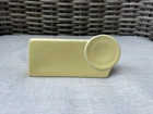 blank DEALER shelf SIGN pale yellow FIESTA WARE new Name Desk Plate