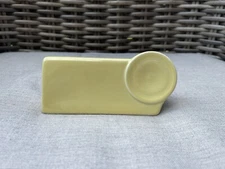 blank DEALER shelf SIGN pale yellow FIESTA WARE new Name Desk Plate