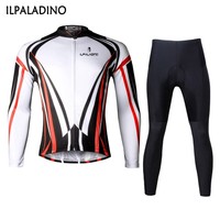 2016 Men Winter Cycling Clothing Set Bike Riding Clothes Cycle Jersey Pants Suit
