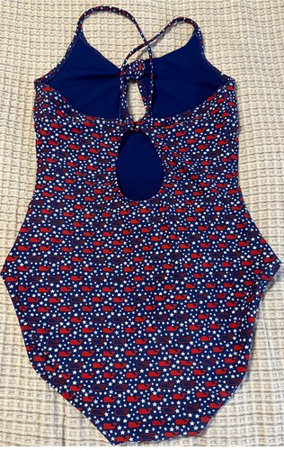 Vineyard Vines for Target Stars & Whales Swimsuit EUC Girls One-Piece XL 14/16 - Picture 3 of 3