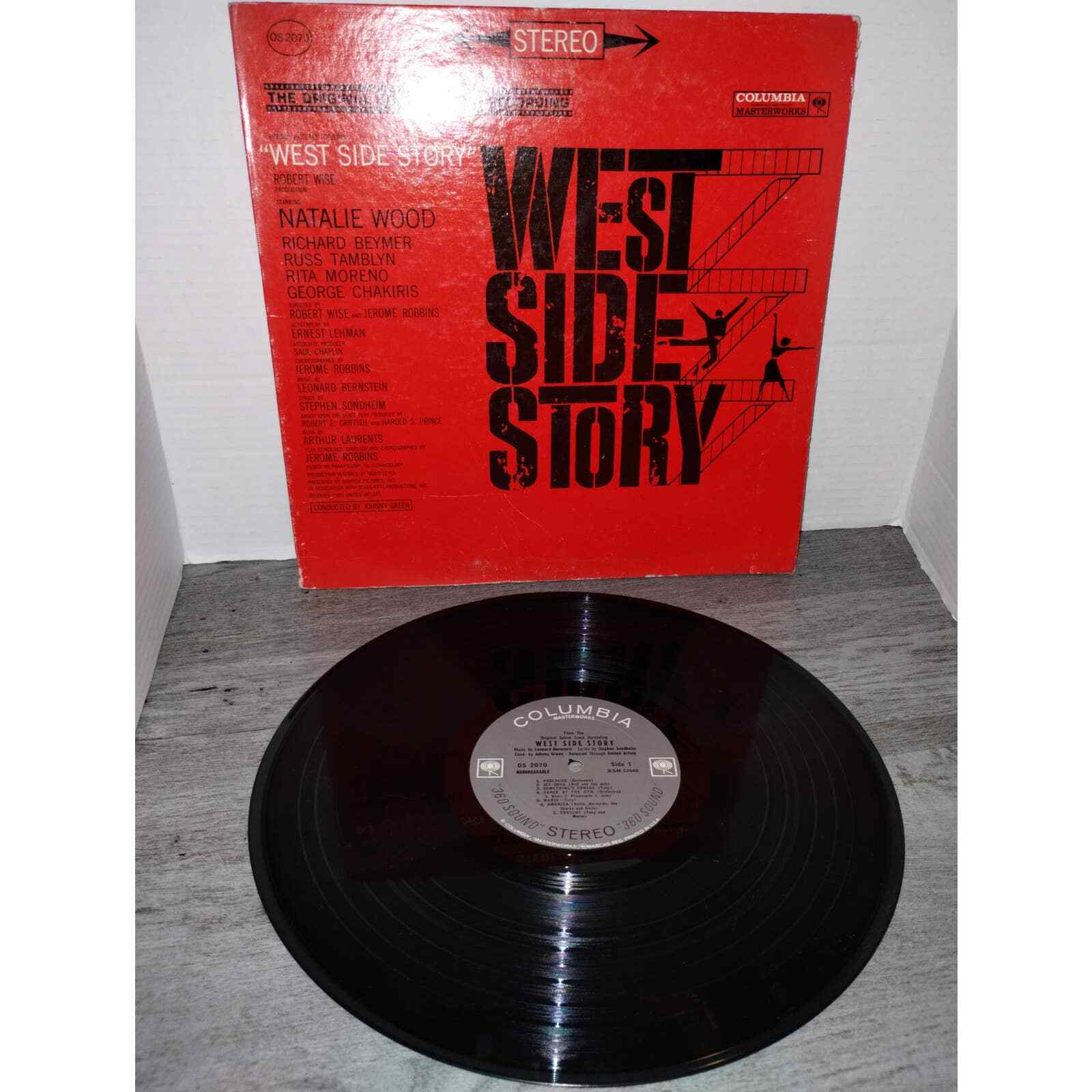 West Side Story Natalie Wood Original Broadway Soundtrack Vinyl Record LP OS2070