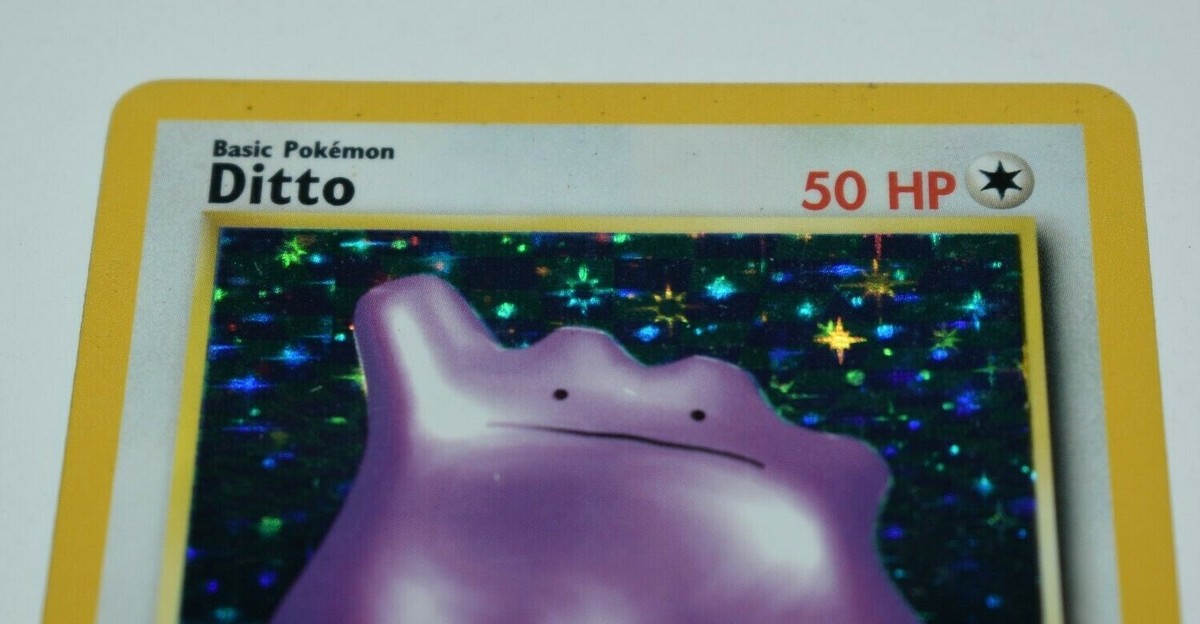 Pokemon Fossil FIRST EDITION DITTO HOLO 3/62 | eBay