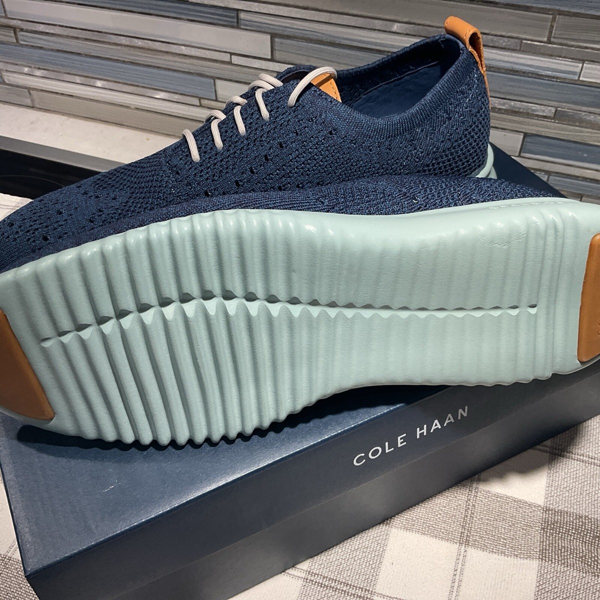 Men's Cole Haan 2.Zerogrand Stitchlite Sport Oxford Blue Wing Teal